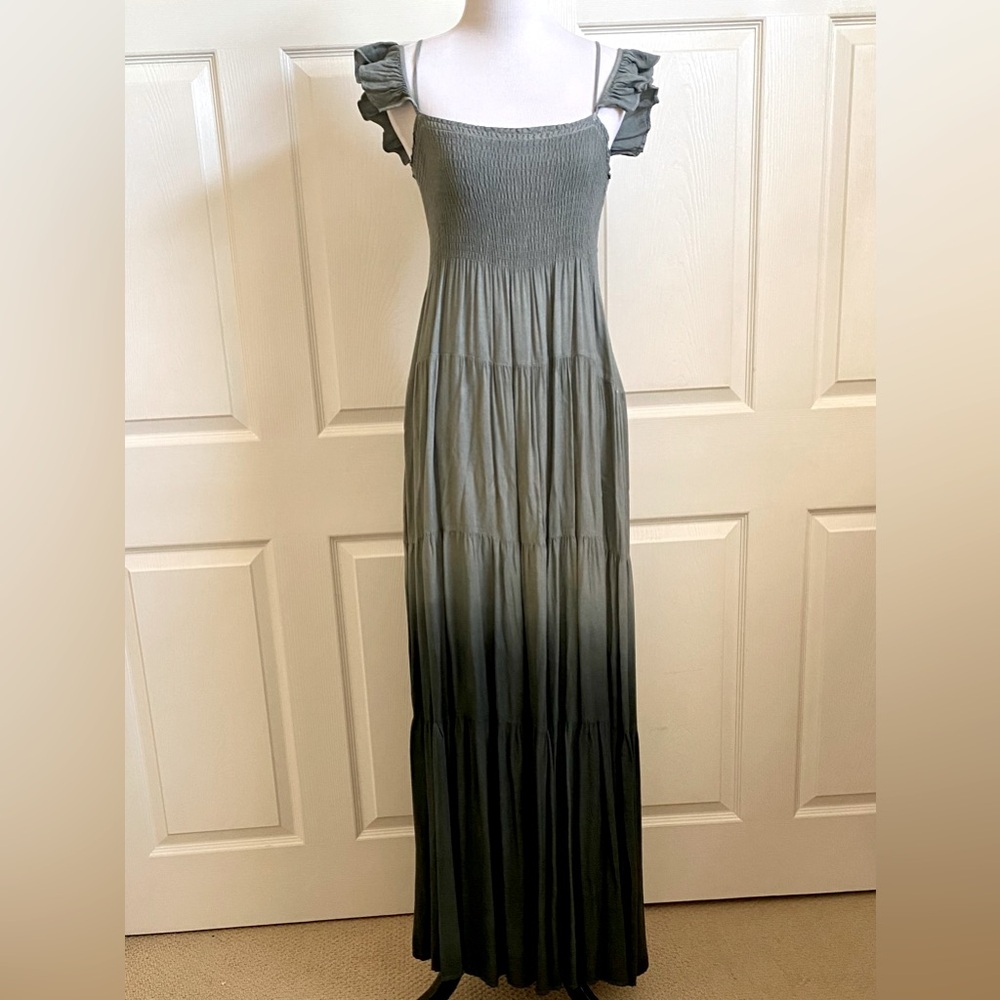 ILLA ILLA gray ombré bohemian dress, small